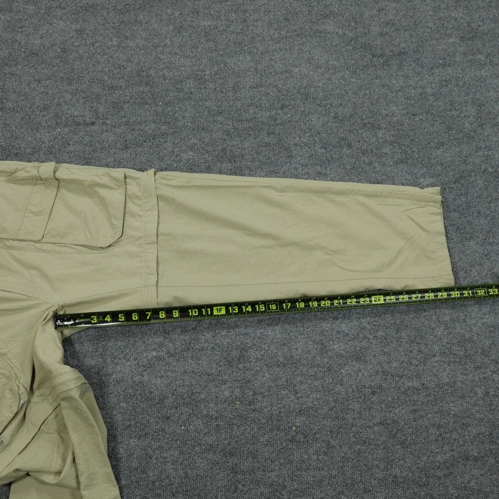 Columbia Convertible Cargo Pants Mens Medium Tan Zip Off Hiking Outdoor TM8250